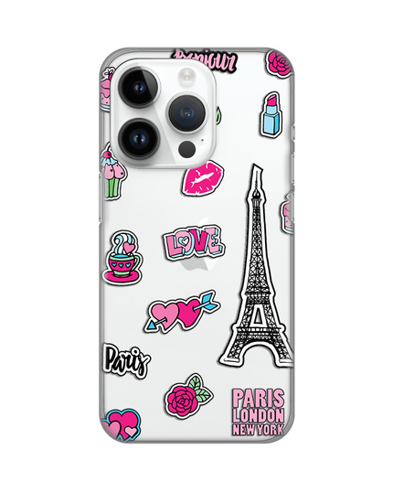 Torbica Silikonska Print Skin za iPhone 14 Pro 6.1 Love Paris
