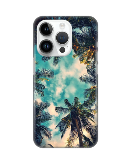 Torbica Silikonska Print Skin za iPhone 14 Pro 6.1 Palm tree