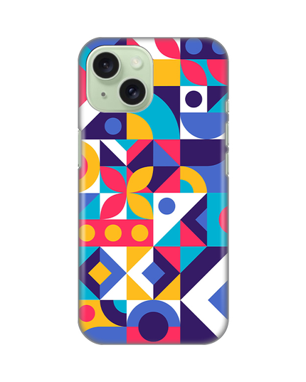 Torbica Silikonska Print Skin za iPhone 15 6.1 Colorful Mosaic