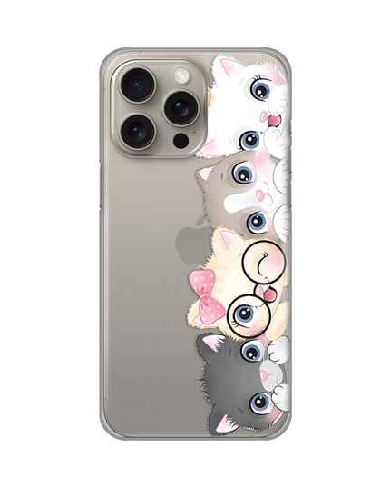 Torbica Silikonska Print Skin za iPhone 15 Pro Max 6.7 Cats