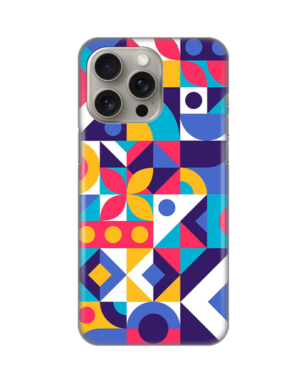 Torbica Silikonska Print Skin za iPhone 15 Pro Max 6.7 Colorful Mosaic