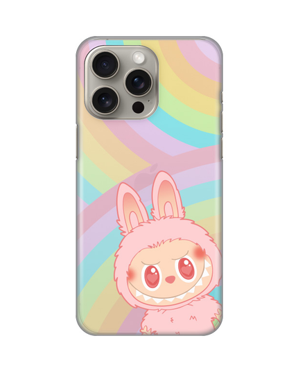 Torbica Silikonska Print Skin za iPhone 15 Pro Max 6.7 La Bubu Rainbow