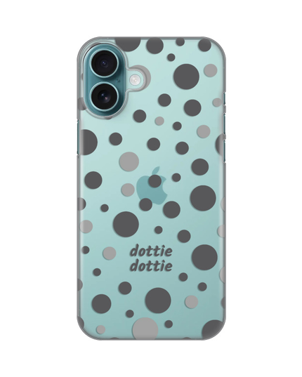 Torbica Silikonska Print Skin za iPhone 16 Plus 6.7 Dottie Dottie Gray