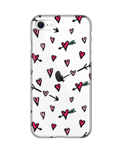 Torbica Silikonska Print Skin za iPhone 7/8/SE 2020/2022 Heart Pattern