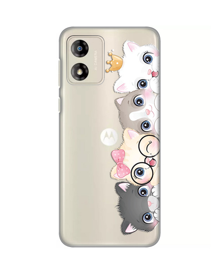 Torbica Silikonska Print Skin za Motorola Moto E13 Cats