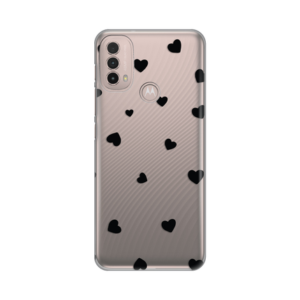 Torbica Silikonska Print Skin za Motorola Moto E40 Hearts