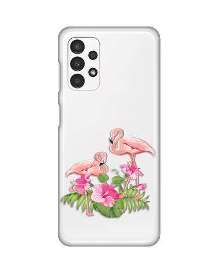 Torbica Silikonska Print Skin za Samsung A135F Galaxy A13 4G Flamingo