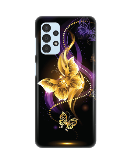 Torbica Silikonska Print Skin za Samsung A135F Galaxy A13 4G Golden butterfly