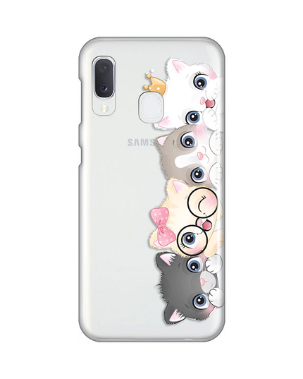 Torbica Silikonska Print Skin za Samsung A202F Galaxy A20e Cats