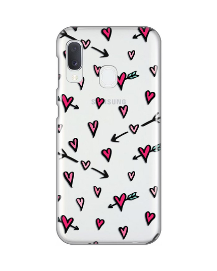 Torbica Silikonska Print Skin za Samsung A202F Galaxy A20e Heart Pattern