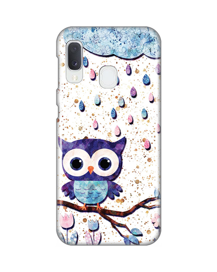 Torbica Silikonska Print Skin za Samsung A202F Galaxy A20e Owl