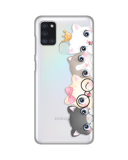 Torbica Silikonska Print Skin za Samsung A217F Galaxy A21s Cats