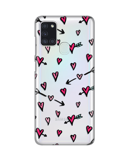 Torbica Silikonska Print Skin za Samsung A217F Galaxy A21s Heart Pattern