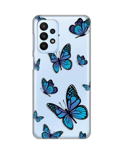 Torbica Silikonska Print Skin za Samsung A235F Galaxy A23 4G/5G Blue butterfly