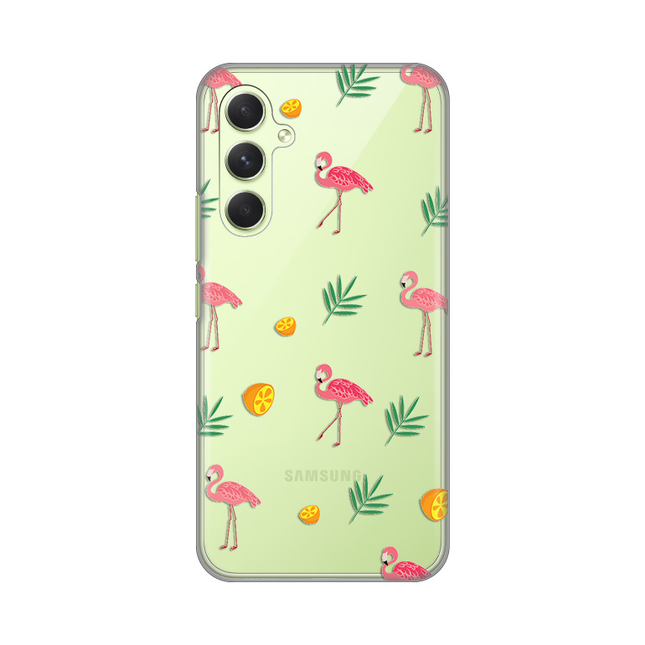 Torbica Silikonska Print Skin za Samsung A546B Galaxy A54 5G Flamingos