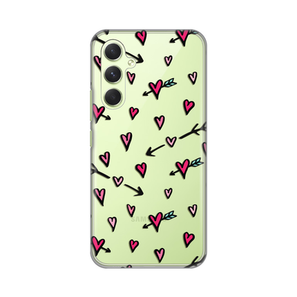 Torbica Silikonska Print Skin za Samsung A546B Galaxy A54 5G Heart Pattern