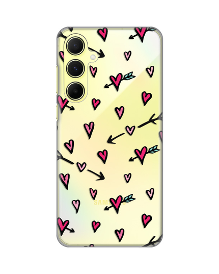 Torbica Silikonska Print Skin za Samsung A556B Galaxy A55 5G Heart Pattern