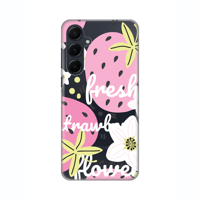 Torbica Silikonska Print Skin za Samsung A556B Galaxy A55 Fresh Pink