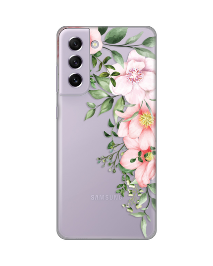 Torbica Silikonska Print Skin za Samsung G990 Galaxy S21 FE Gentle Rose Pattern