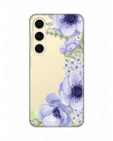 Torbica Silikonska Print Skin za Samsung S921B Galaxy S24 Blue Roses