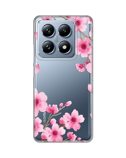 Torbica Silikonska Print Skin za Xiaomi 14T Pro Rose Flowers