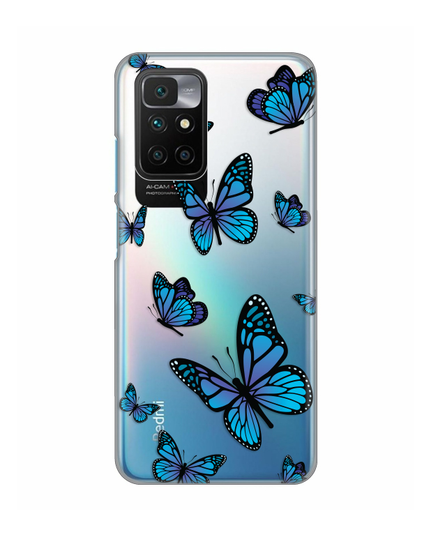 Torbica Silikonska Print Skin za Xiaomi Redmi 10/10 Prime Blue butterfly