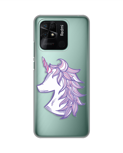 Torbica Silikonska Print Skin za Xiaomi Redmi 10C Purple Unicorn