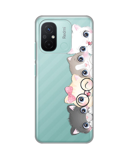 Torbica Silikonska Print Skin za Xiaomi Redmi 12C Cats