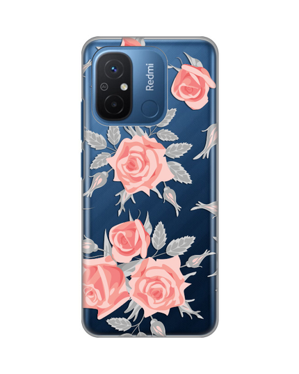 Torbica Silikonska Print Skin za Xiaomi Redmi 12C Elegant Roses