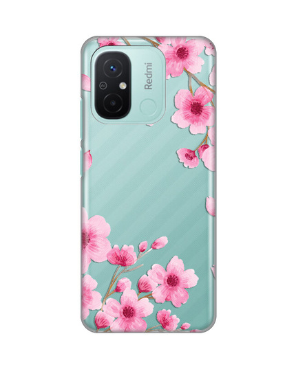 Torbica Silikonska Print Skin za Xiaomi Redmi 12C Rose flowers