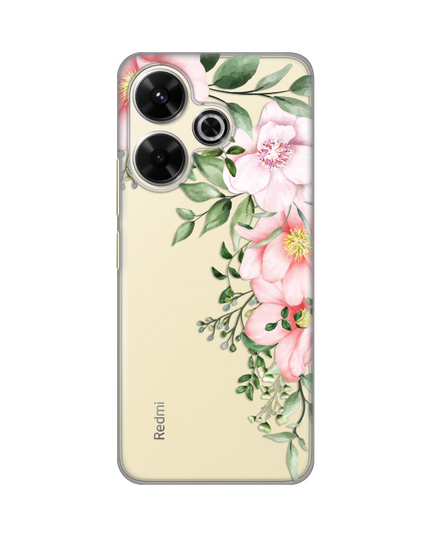 Torbica Silikonska Print Skin za Xiaomi Redmi 13 Gentle Rose Pattern