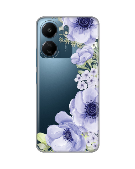 Torbica Silikonska Print Skin za Xiaomi Redmi 13C Blue Roses
