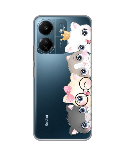 Torbica Silikonska Print Skin za Xiaomi Redmi 13C Cats