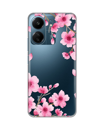 Torbica Silikonska Print Skin za Xiaomi Redmi 13C Rose Flowers