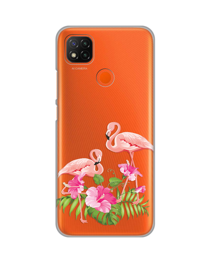 Torbica Silikonska Print Skin za Xiaomi Redmi 9C/10A Flamingo