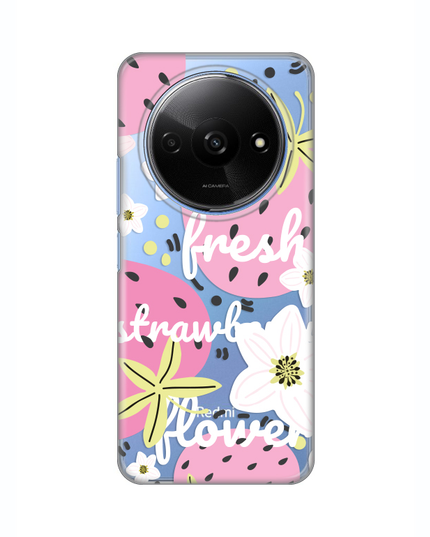 Torbica Silikonska Print Skin za Xiaomi Redmi A3 Fresh Pink