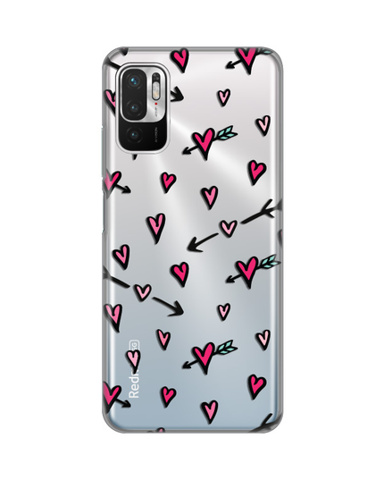 Torbica Silikonska Print Skin za Xiaomi Redmi Note 10 5G Heart Pattern