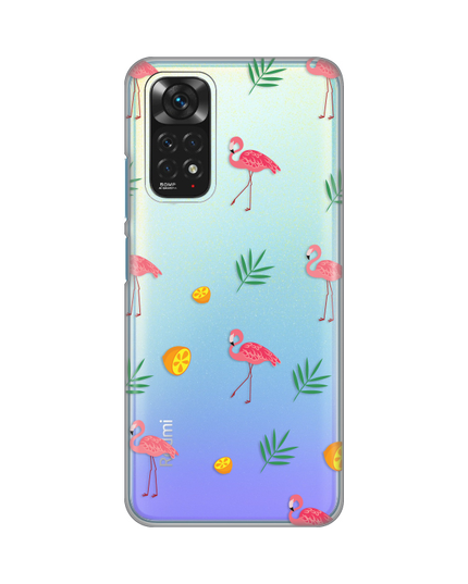 Torbica Silikonska Print Skin za Xiaomi Redmi Note 11/Note 11S Flamingos