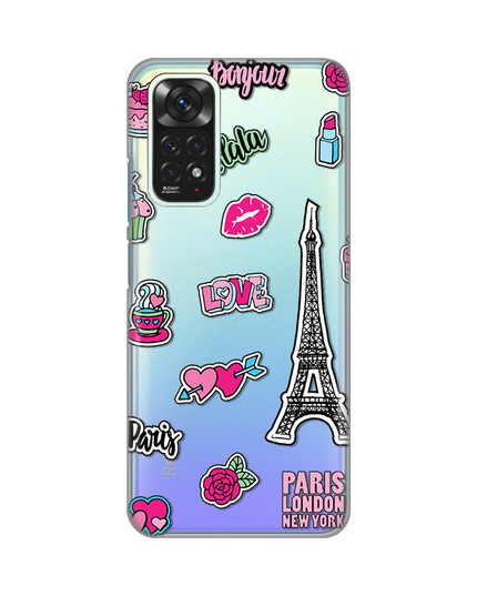 Torbica Silikonska Print Skin za Xiaomi Redmi Note 11/Note 11S Love Paris