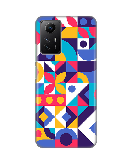 Torbica Silikonska Print Skin za Xiaomi Redmi Note 12S (EU) Colorful Mosaic