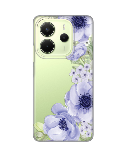 Torbica Silikonska Print Skin za Xiaomi Redmi Note 14 4G (SRB) Blue Roses