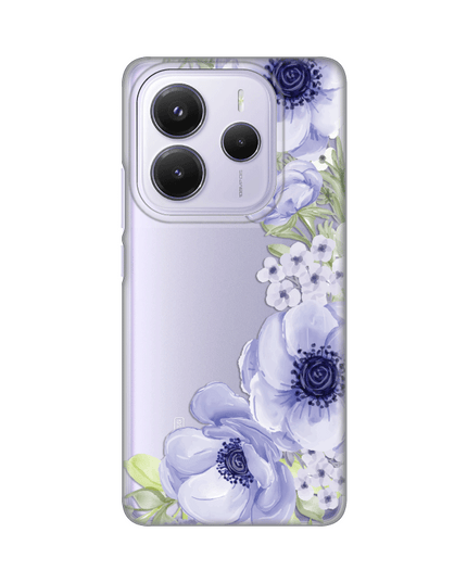Torbica Silikonska Print Skin za Xiaomi Redmi Note 14 5G Blue Roses