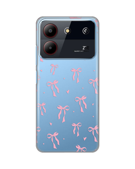 Torbica Silikonska Print Skin za ZTE Blade A54 Cute Bow