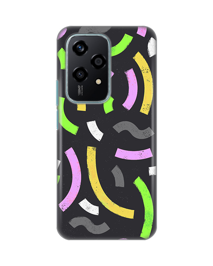 Torbica Silikonska Print za Honor 200 Lite Happy Lines gray