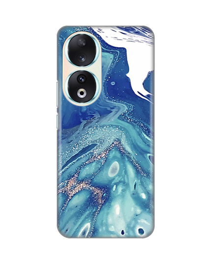 Torbica Silikonska Print za Honor 90 Blue Marble