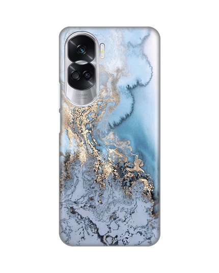 Torbica Silikonska Print za Honor 90 Lite Blue Gold Marble