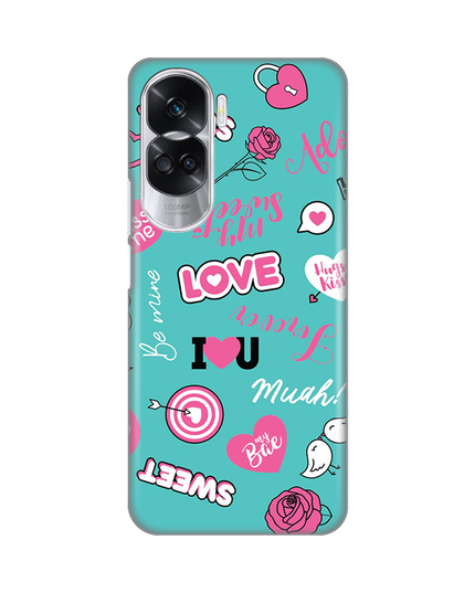 Torbica Silikonska Print za Honor 90 Lite Love