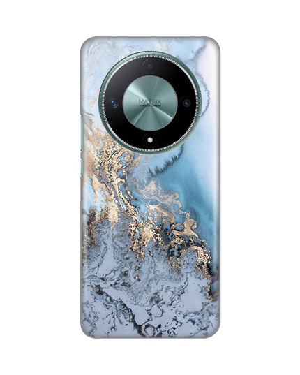 Torbica Silikonska Print za Honor Magic 6 Lite Blue Gold Marble
