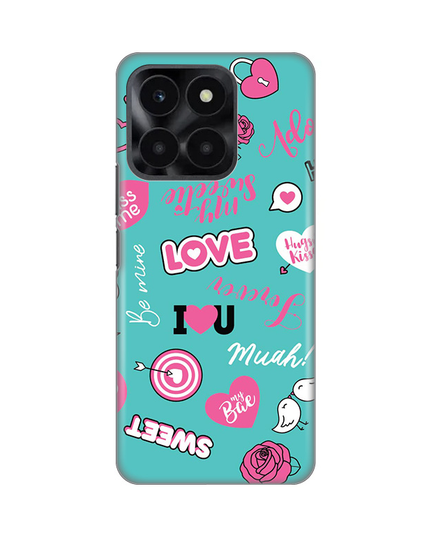 Torbica Silikonska Print za Honor X6a Love