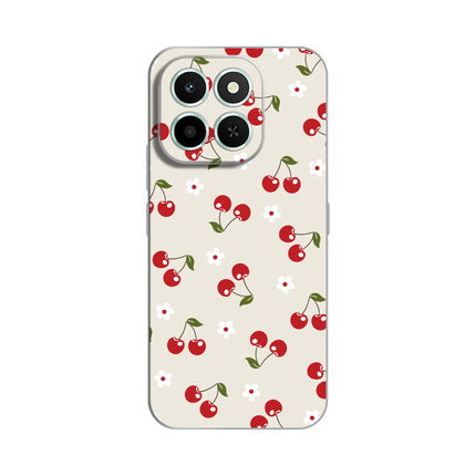 Maska Silikonska Print za Honor X6c Cherry and Flowers
